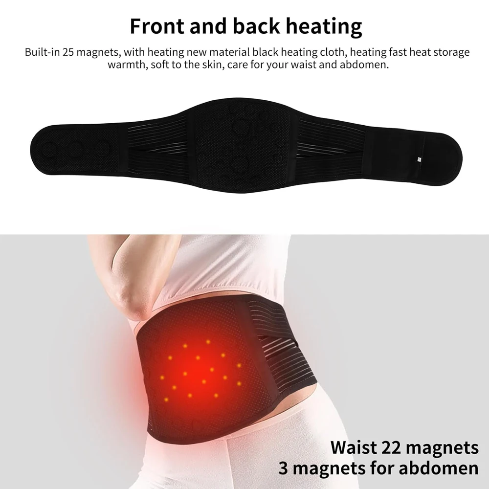 Self-heating/Lumbar/Pain/Relief/Magnet/Belt,Thermal/Magnetic/Therapy/Tourmaline/Lower/Back/Waist/Support/Belt//for/Pain/Relief
