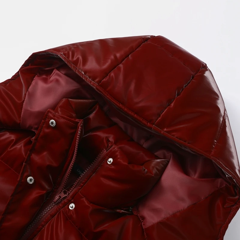 Casual Long Sleeve Thicken Zipper Female Coat 2025 Winter New Solid Women Padded Jacket Fashion Lady Warm Outerwear High Street