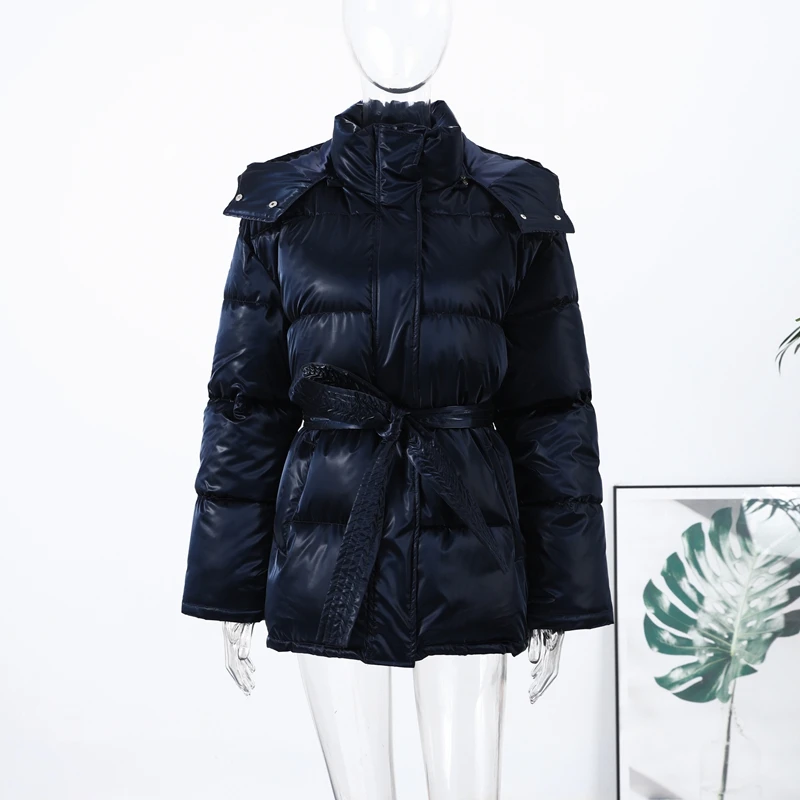 Casual Long Sleeve Thicken Zipper Female Coat 2025 Winter New Solid Women Padded Jacket Fashion Lady Warm Outerwear High Street