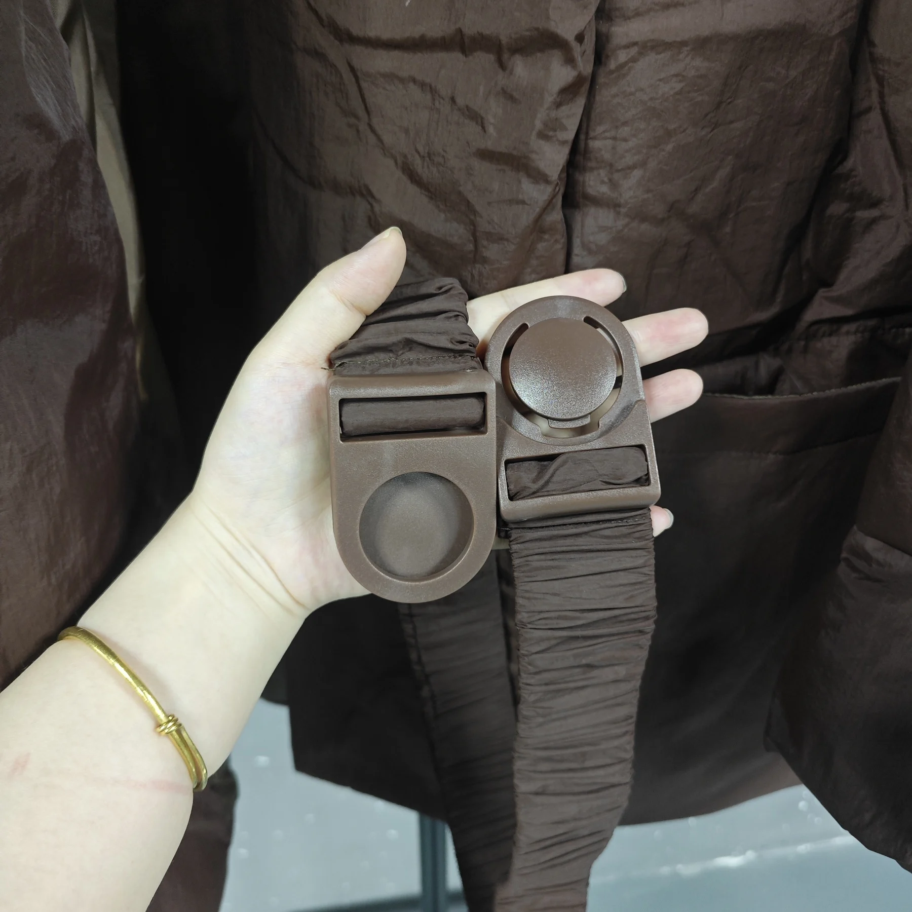 LANMREM Cotton Padded Coat With Belt Long Sleeves Big Size Solid Warm Jacket 2024 Winter New Female Fashion Streetwear 2Z288516