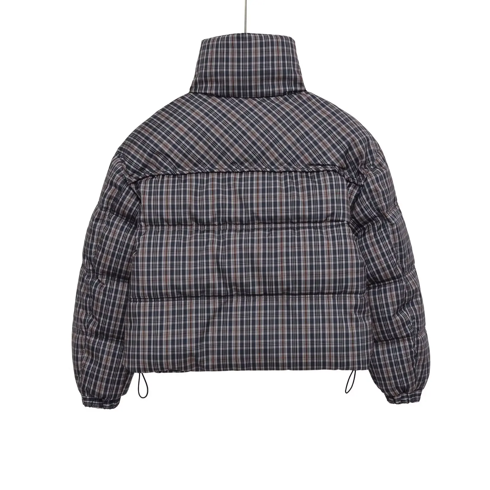 CharmChant Plaid Stand-Collar Puffer Jacket for Women Winter 2025 Padding Coat Female New in Coats Warm Check Outerwears Parkas