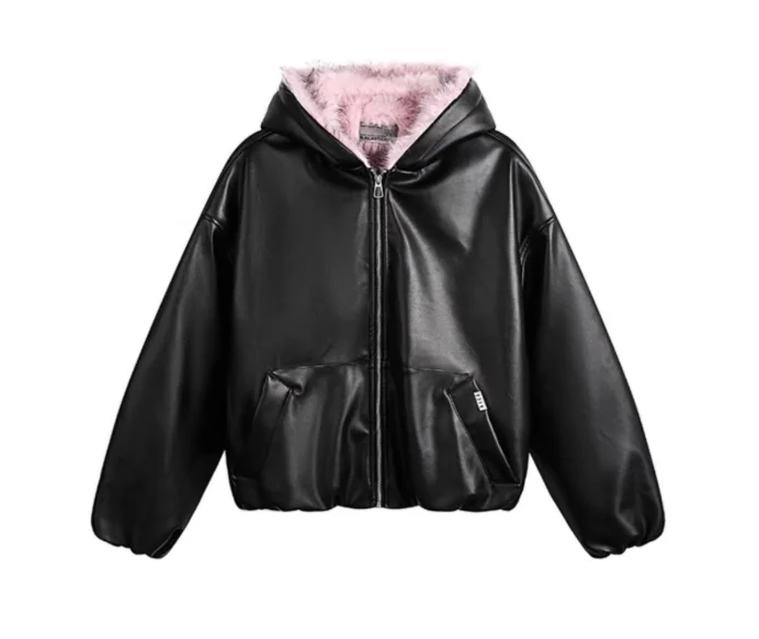 Korea Fuax Fur Hooded Parkas Y2K Coats Vintage Thicken Loose Casual Chaqueta Tops Fashion Snow Wear Women Jackets Abrigos 2027