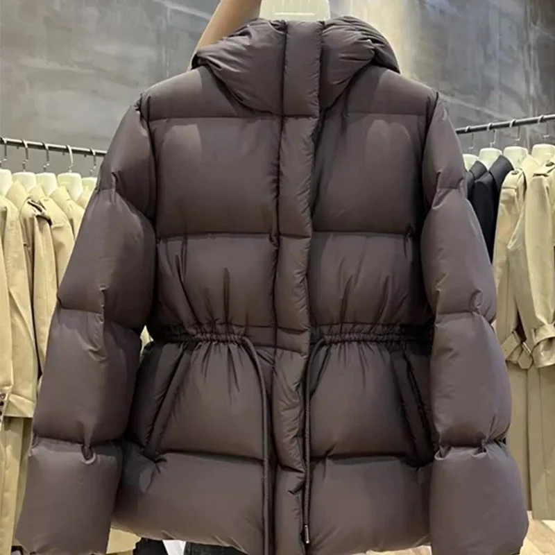 Parkas Jacket Women Winter 2026 New Cotton-Padded Coat Female Fashion Waterproof Thicken Warm Outerwear Ladies Overcoat Tops
