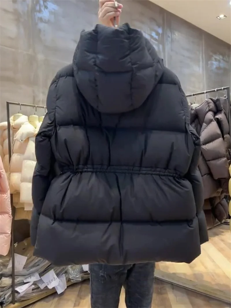 Parkas Jacket Women Winter 2026 New Cotton-Padded Coat Female Fashion Waterproof Thicken Warm Outerwear Ladies Overcoat Tops