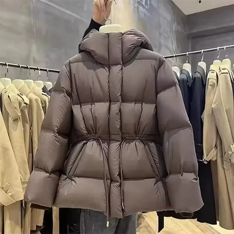 Parkas Jacket Women Winter 2026 New Cotton-Padded Coat Female Fashion Waterproof Thicken Warm Outerwear Ladies Overcoat Tops