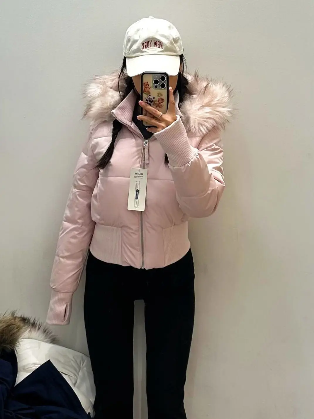 Neploe Fur Collar Hoody Slim Waist Bread Parkas Fashion Premium Elegant Warm Women Clothing Lovely Zip Patchwork Casual Coats