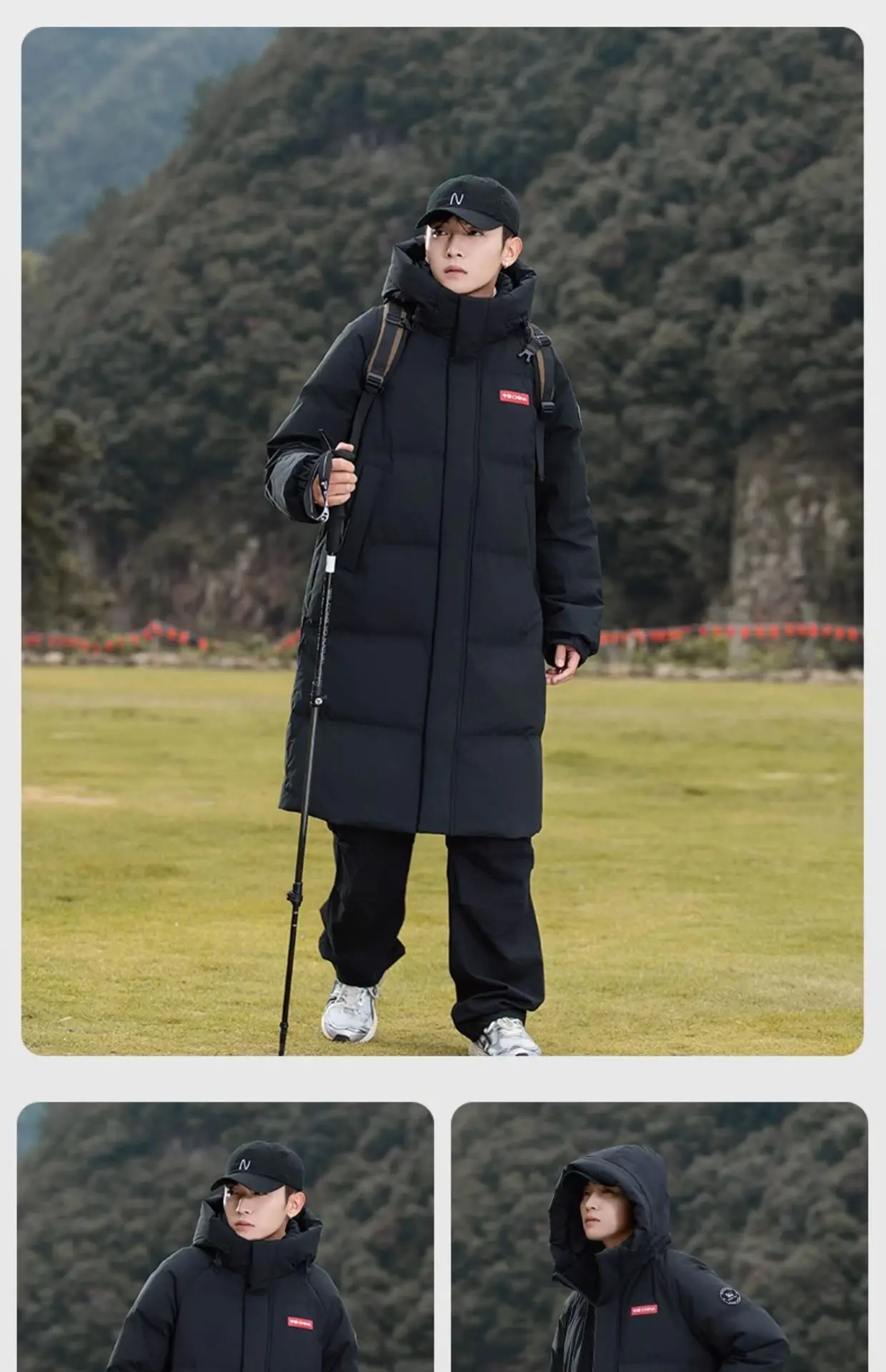 Winter Women's Cold Coat Parkas Super Hot Hooded Long Padded Jacket Fur Collar Loose Korean Fashion Cheap Wholesale Jacket