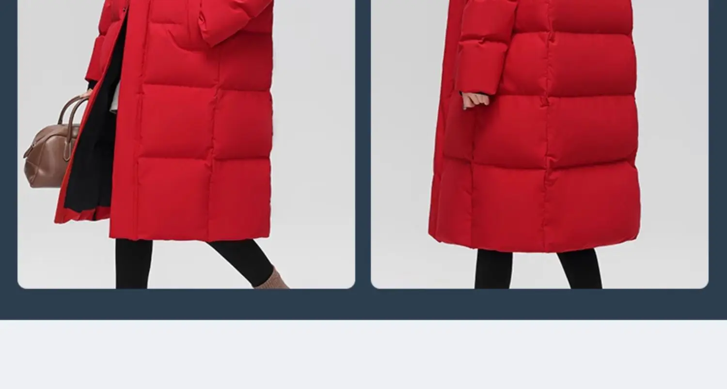 Winter Women's Cold Coat Parkas Super Hot Hooded Long Padded Jacket Fur Collar Loose Korean Fashion Cheap Wholesale Jacket