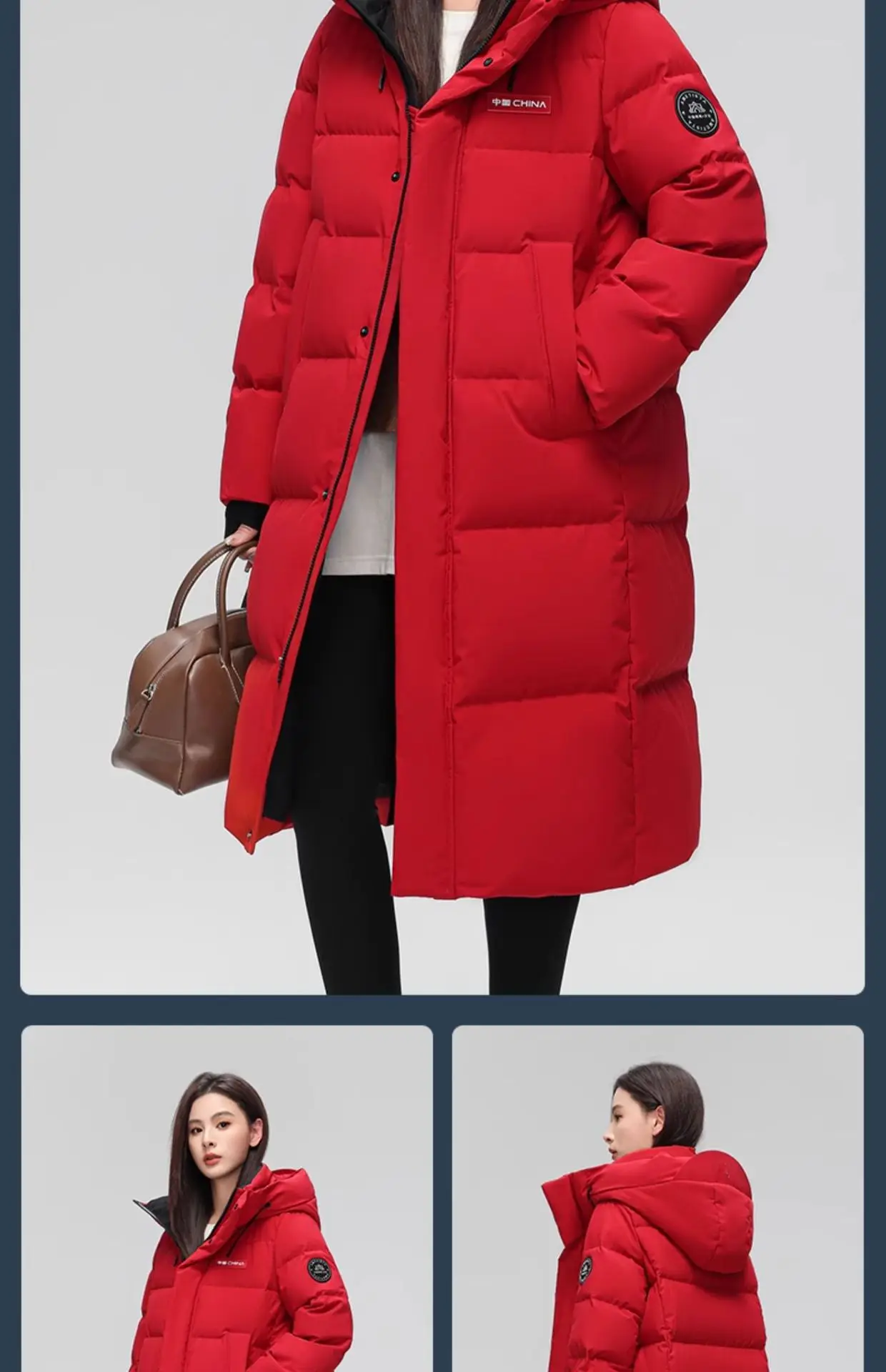 Winter Women's Cold Coat Parkas Super Hot Hooded Long Padded Jacket Fur Collar Loose Korean Fashion Cheap Wholesale Jacket