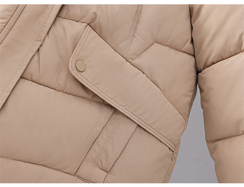 New Winter Women Parka Hooded Jackets Thicken Warm Cotton-padded Puffer Coats Casual Long Parkas Clothes Loose Outerwear