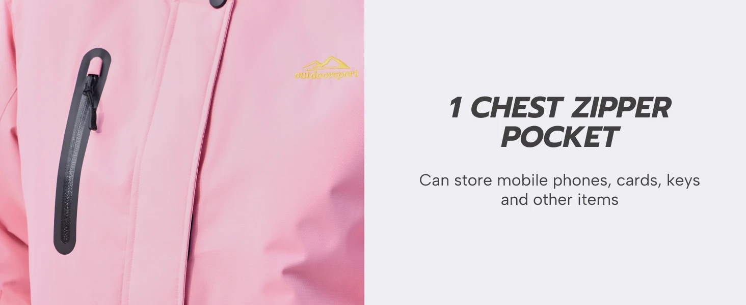 TACVASEN Winter Fleece Lined Hooded Parka Jacket Womens Ski Snowboard Warm Coats Waterproof 5 Zipper Pockets Windbreaker Outwear
