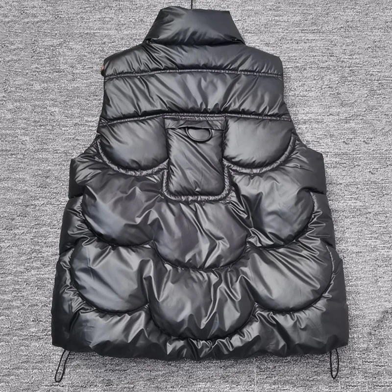 2024 New Outerwear Sustans Vest Women Autumn Winter Short Loose Casual Waistcoat Womens Fashion Large Size Sleeveless Jacket Top