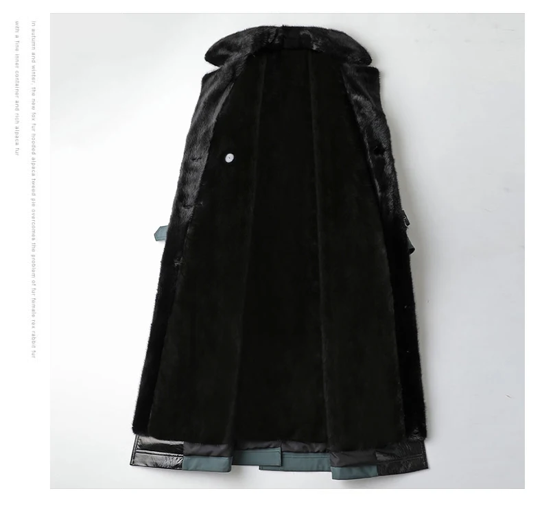 Lautaro Winter Long Warm Thick Park with Faux Fur Inside Belt Pockets Double Breasted Luxury Fur Lined Trench Coat for Women