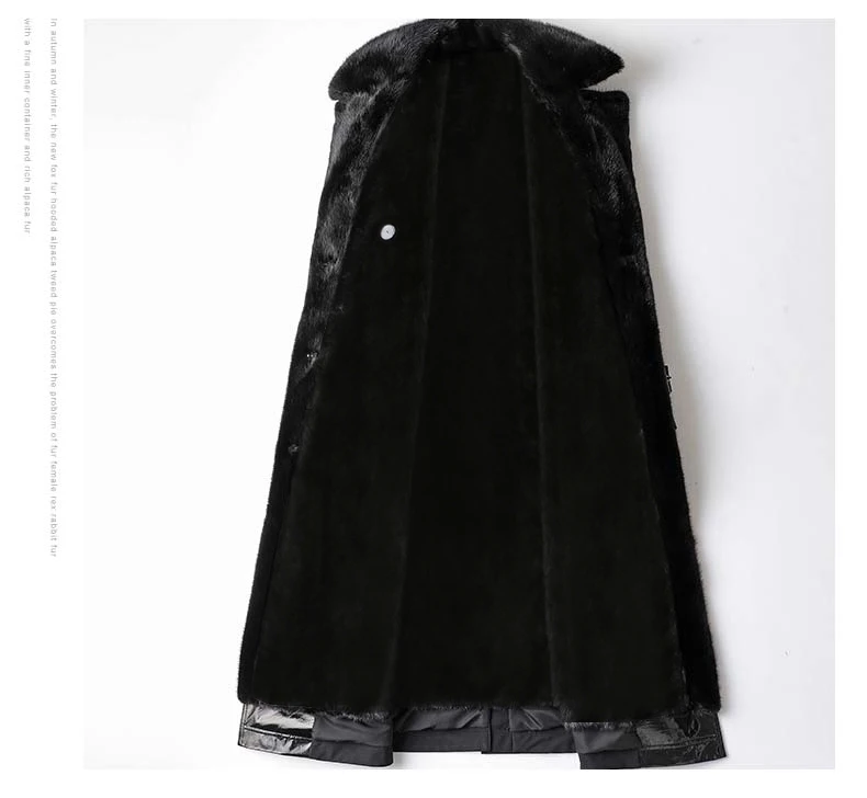 Lautaro Winter Long Warm Thick Park with Faux Fur Inside Belt Pockets Double Breasted Luxury Fur Lined Trench Coat for Women