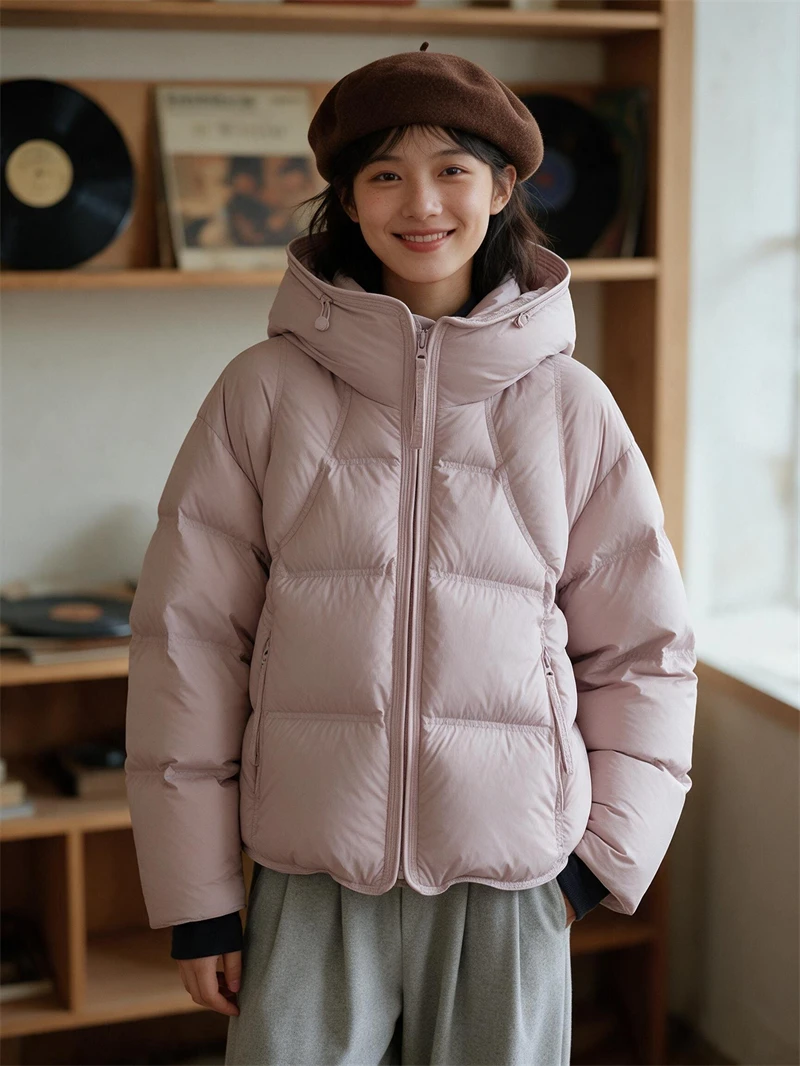 ZAROY Women Winter Jacket Thicken Warm Hooded Cotton Parkas Korea Solid Versatile Casual Short Coat Snow Outerwear куртка зимняя