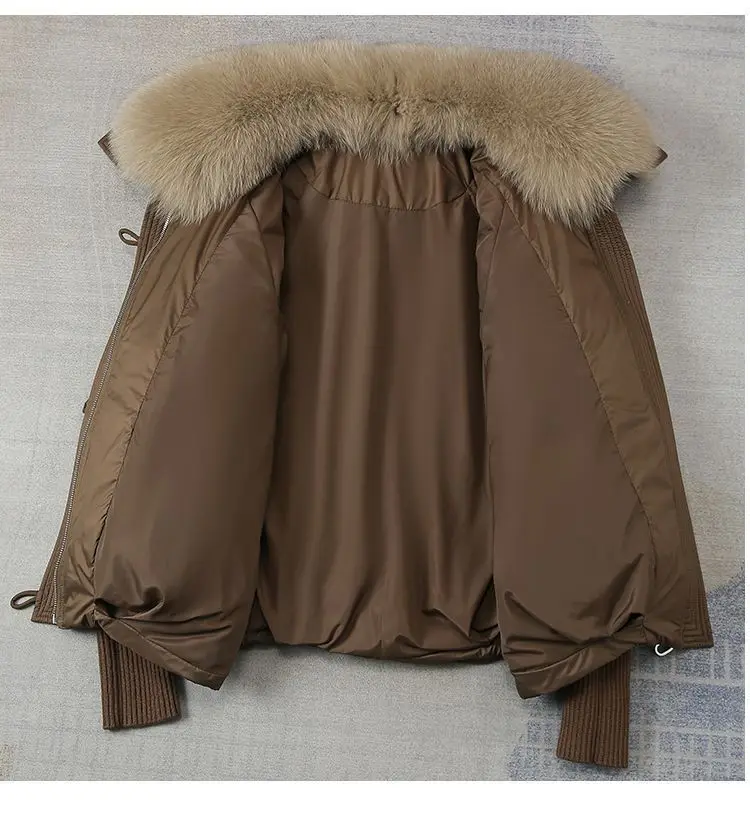 Women Winter Down Cotton Jacket 2025 New Women Warm Thick Cotton Coat Larger Fur Collar Cotton Padded Jacket Women Parka Coat