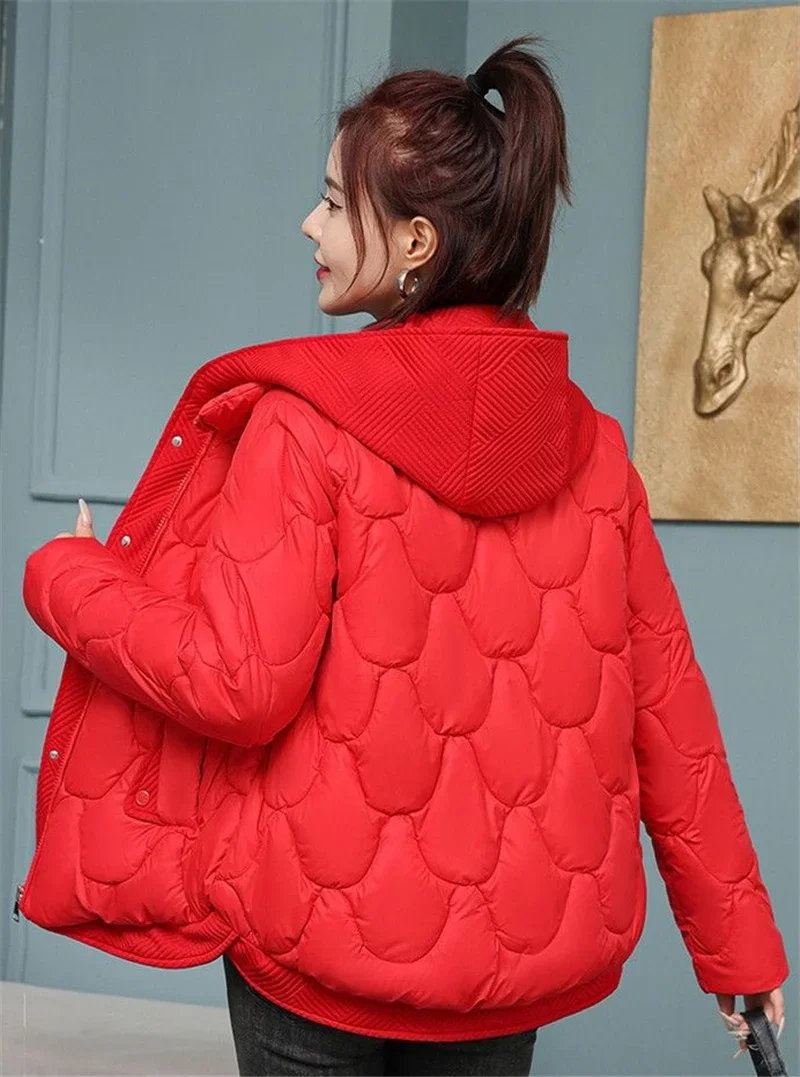 Winter Women Jacket Parkas Coat 2024 New Thick Warm Padded Coat Female Winter Outwear Loose Jacket Parkas Snow Wear Outwear