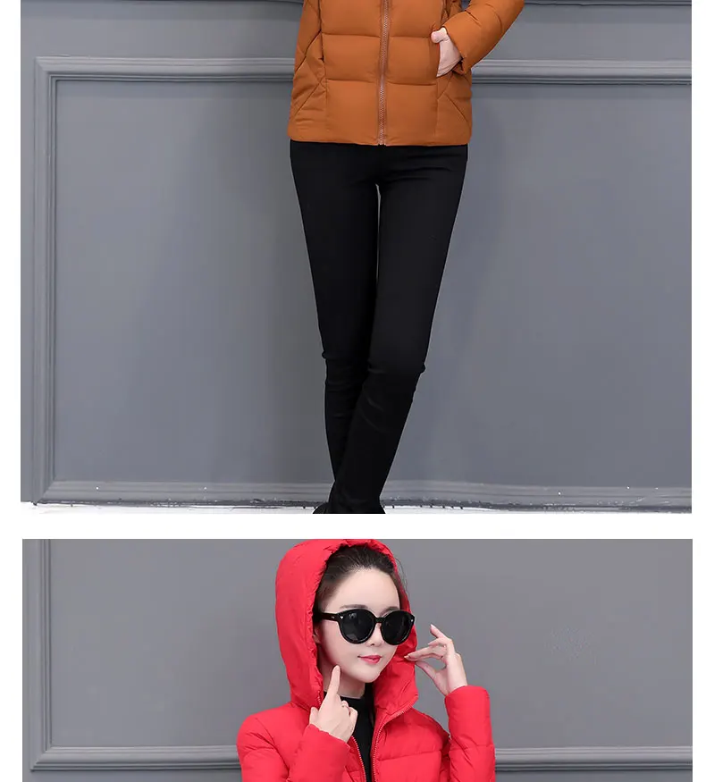 2026 Winter New Women Light Down Cotton Hooded Jacket Warm Loose Short Outerwear Casual Female Bread Clothing Cotton Basic Coats