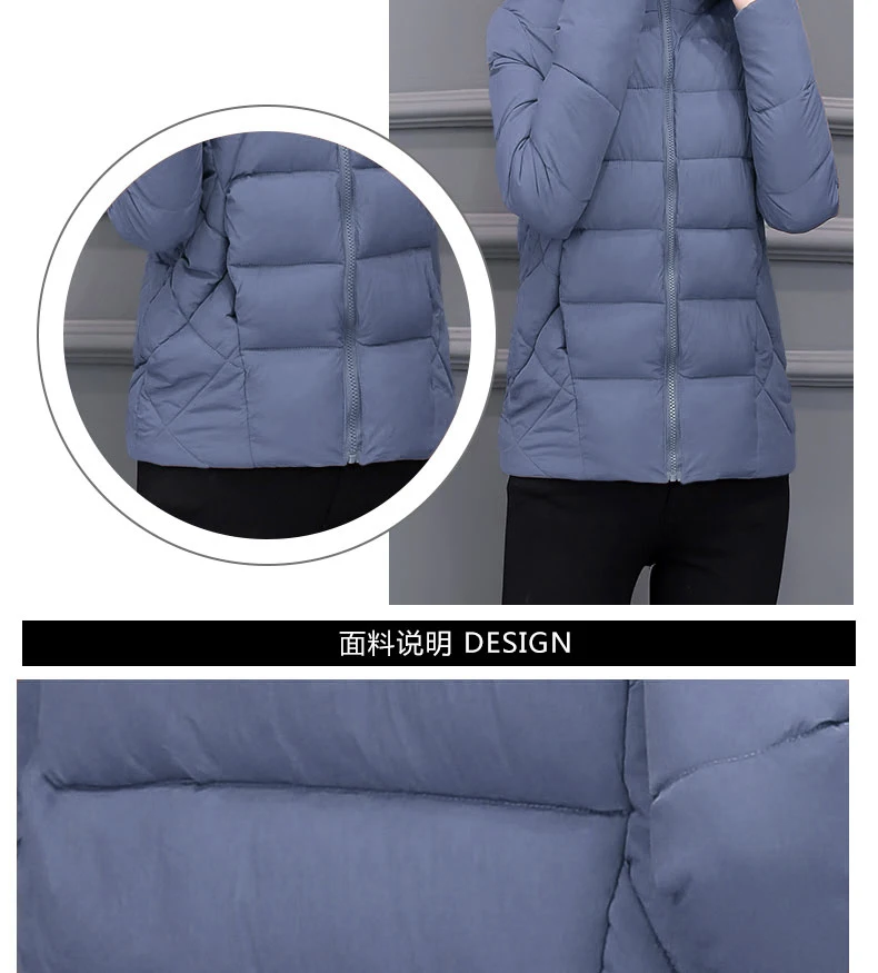 2026 Winter New Women Light Down Cotton Hooded Jacket Warm Loose Short Outerwear Casual Female Bread Clothing Cotton Basic Coats