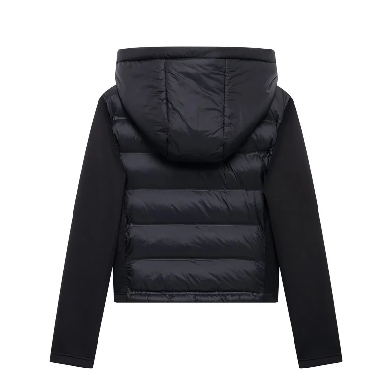 Women's Fall/Winter 2024 New Zipper Simple Panelled Sleeves Hooded Cotton Jacket Casual fashion jacket