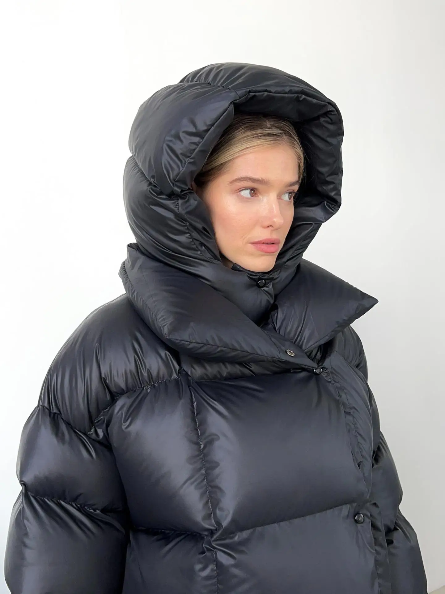 Women Autumn Winter Warm Coat Thick Parkas Long Sleeve Parkas Female Street Fashion Hoodies Woman's Cotton-padded Jacket 2025