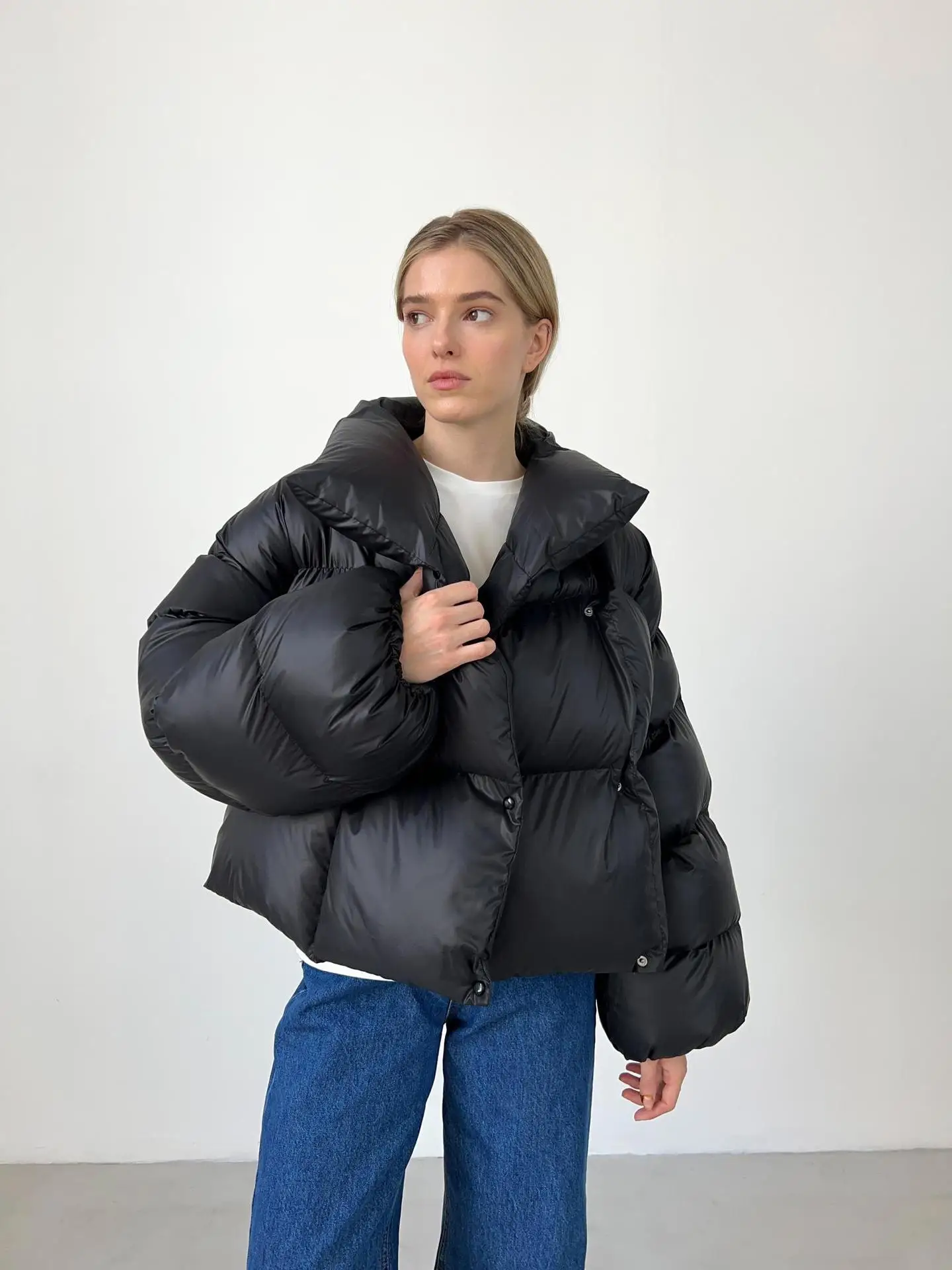 Women Autumn Winter Warm Coat Thick Parkas Long Sleeve Parkas Female Street Fashion Hoodies Woman's Cotton-padded Jacket 2025