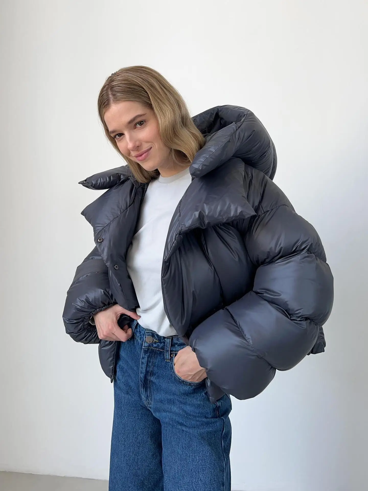 Women Autumn Winter Warm Coat Thick Parkas Long Sleeve Parkas Female Street Fashion Hoodies Woman's Cotton-padded Jacket 2025