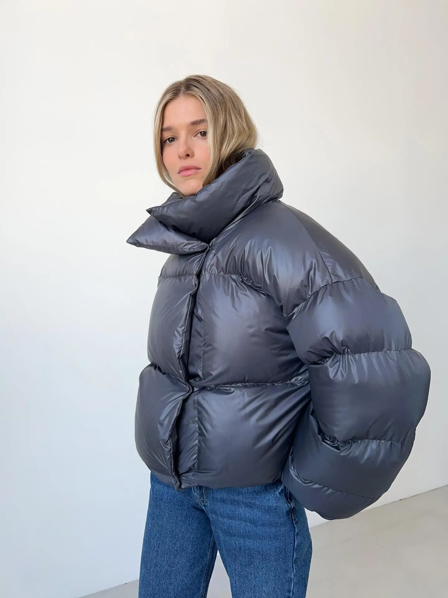Women Autumn Winter Warm Coat Thick Parkas Long Sleeve Parkas Female Street Fashion Hoodies Woman's Cotton-padded Jacket 2025