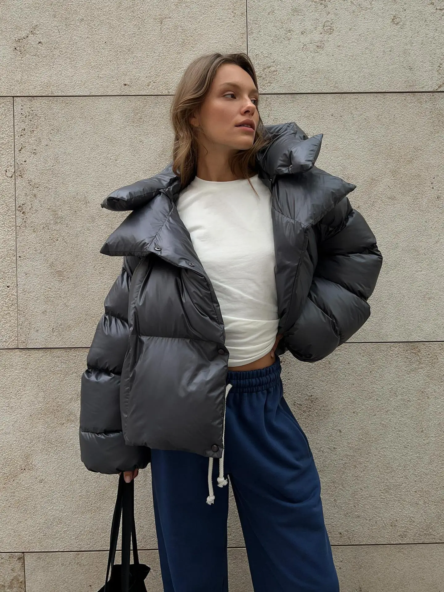 Women Autumn Winter Warm Coat Thick Parkas Long Sleeve Parkas Female Street Fashion Hoodies Woman's Cotton-padded Jacket 2025