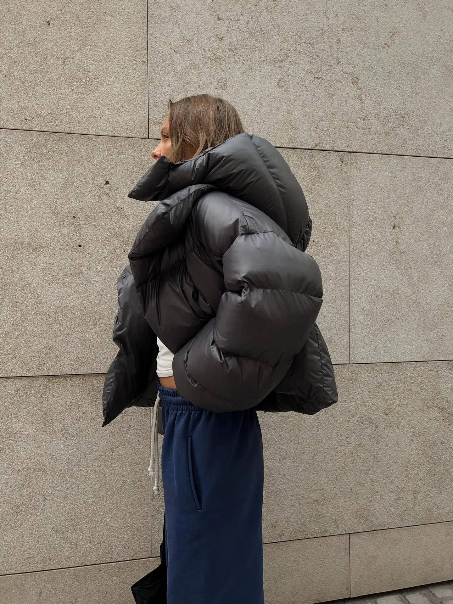 Women Autumn Winter Warm Coat Thick Parkas Long Sleeve Parkas Female Street Fashion Hoodies Woman's Cotton-padded Jacket 2025