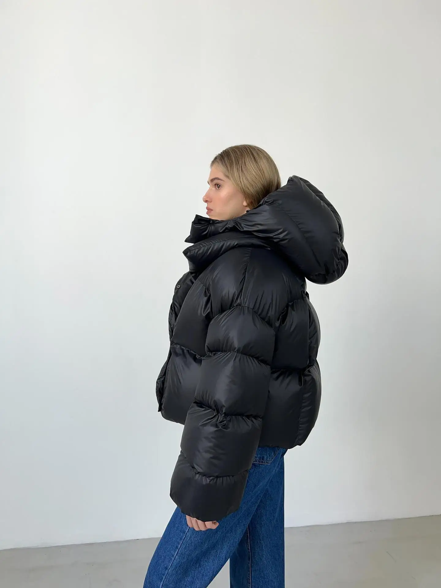 Women Autumn Winter Warm Coat Thick Parkas Long Sleeve Parkas Female Street Fashion Hoodies Woman's Cotton-padded Jacket 2025