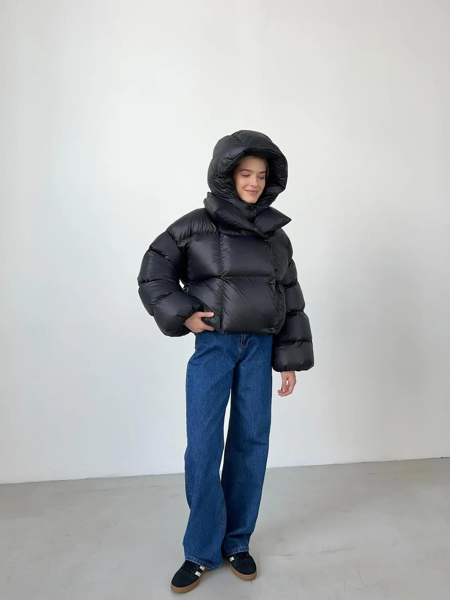 Women Autumn Winter Warm Coat Thick Parkas Long Sleeve Parkas Female Street Fashion Hoodies Woman's Cotton-padded Jacket 2025