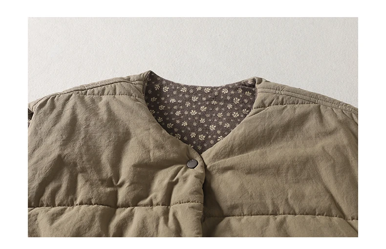 Vintage Quilted Outerwear Vests for Women 2025 New Winter Casual Oversized Sleeveless Female Jackets Thick Warm Lining Waistcoat