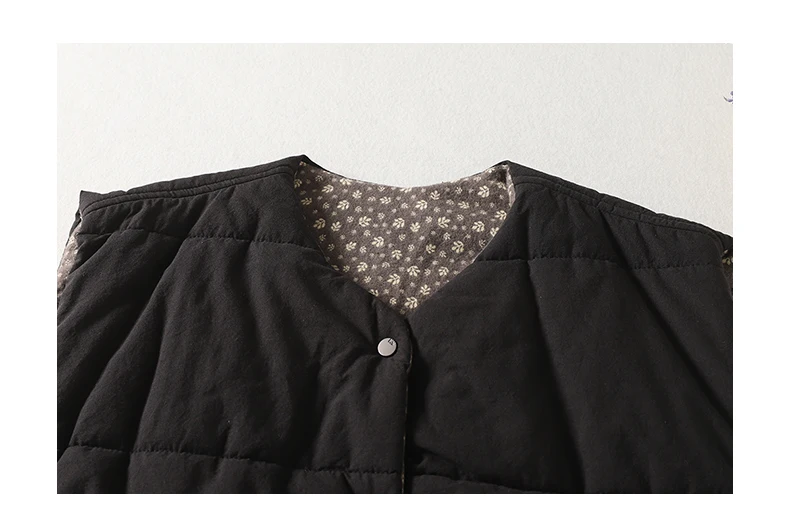 Vintage Quilted Outerwear Vests for Women 2025 New Winter Casual Oversized Sleeveless Female Jackets Thick Warm Lining Waistcoat