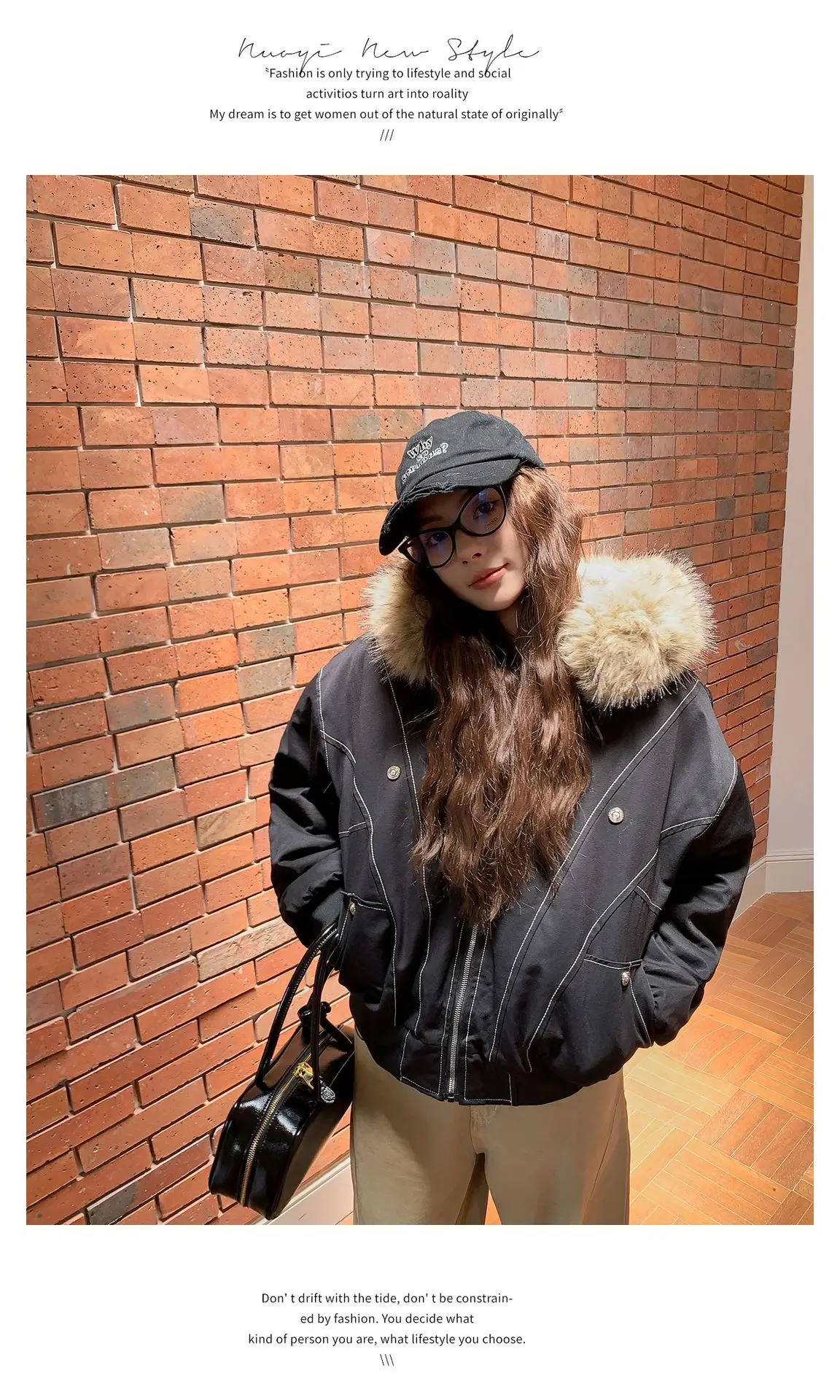 Fur Collar Hooded Parkas Y2k Harajuku Thicken Padded Jackets Casual Zipper Gothic Women&Men Winter Coats Streetwear кур