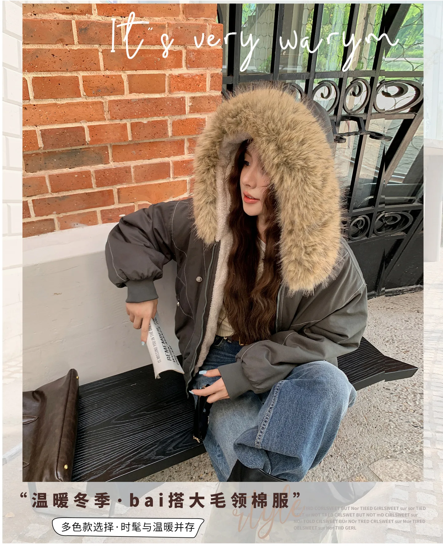 Fur Collar Hooded Parkas Y2k Harajuku Thicken Padded Jackets Casual Zipper Gothic Women&Men Winter Coats Streetwear кур