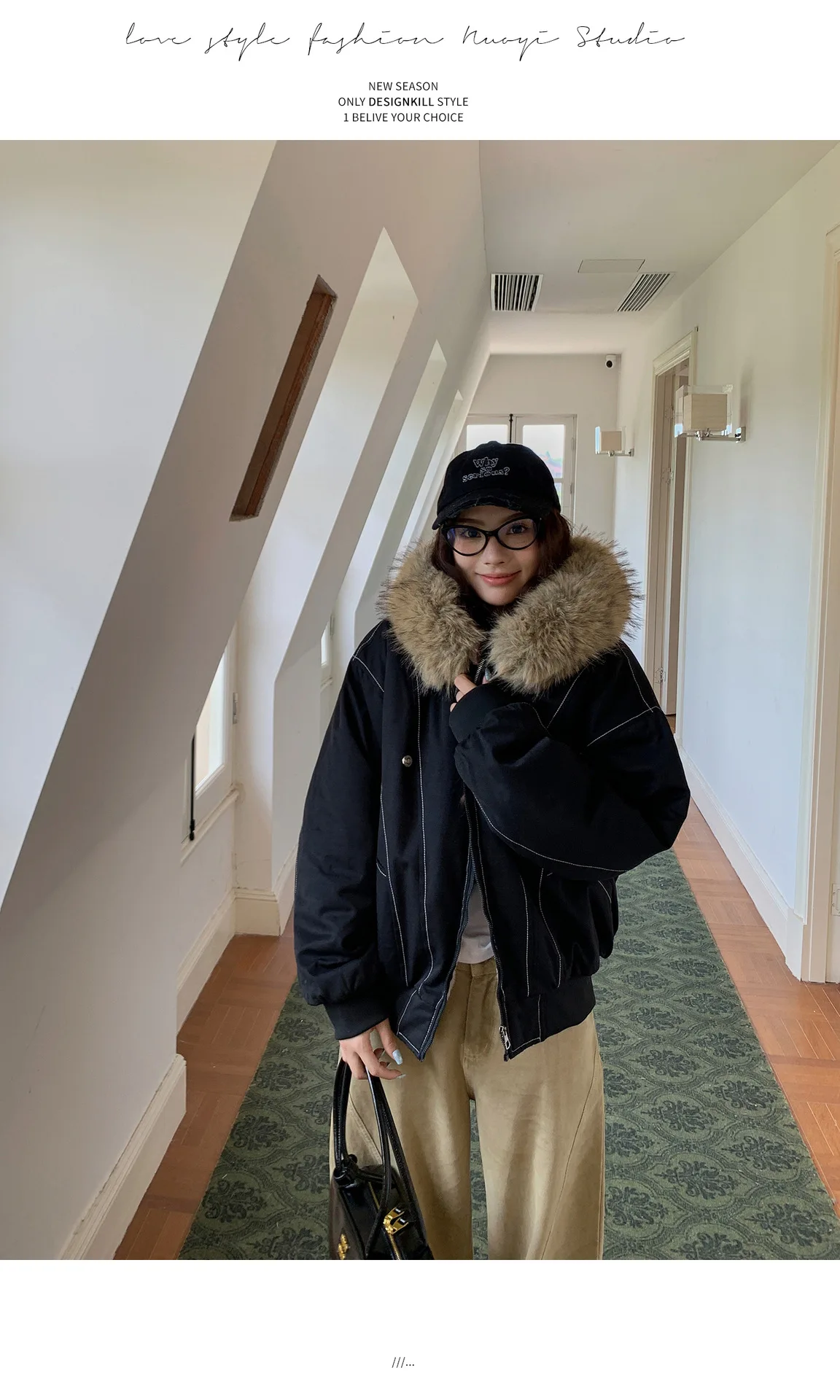 Fur Collar Hooded Parkas Y2k Harajuku Thicken Padded Jackets Casual Zipper Gothic Women&Men Winter Coats Streetwear кур