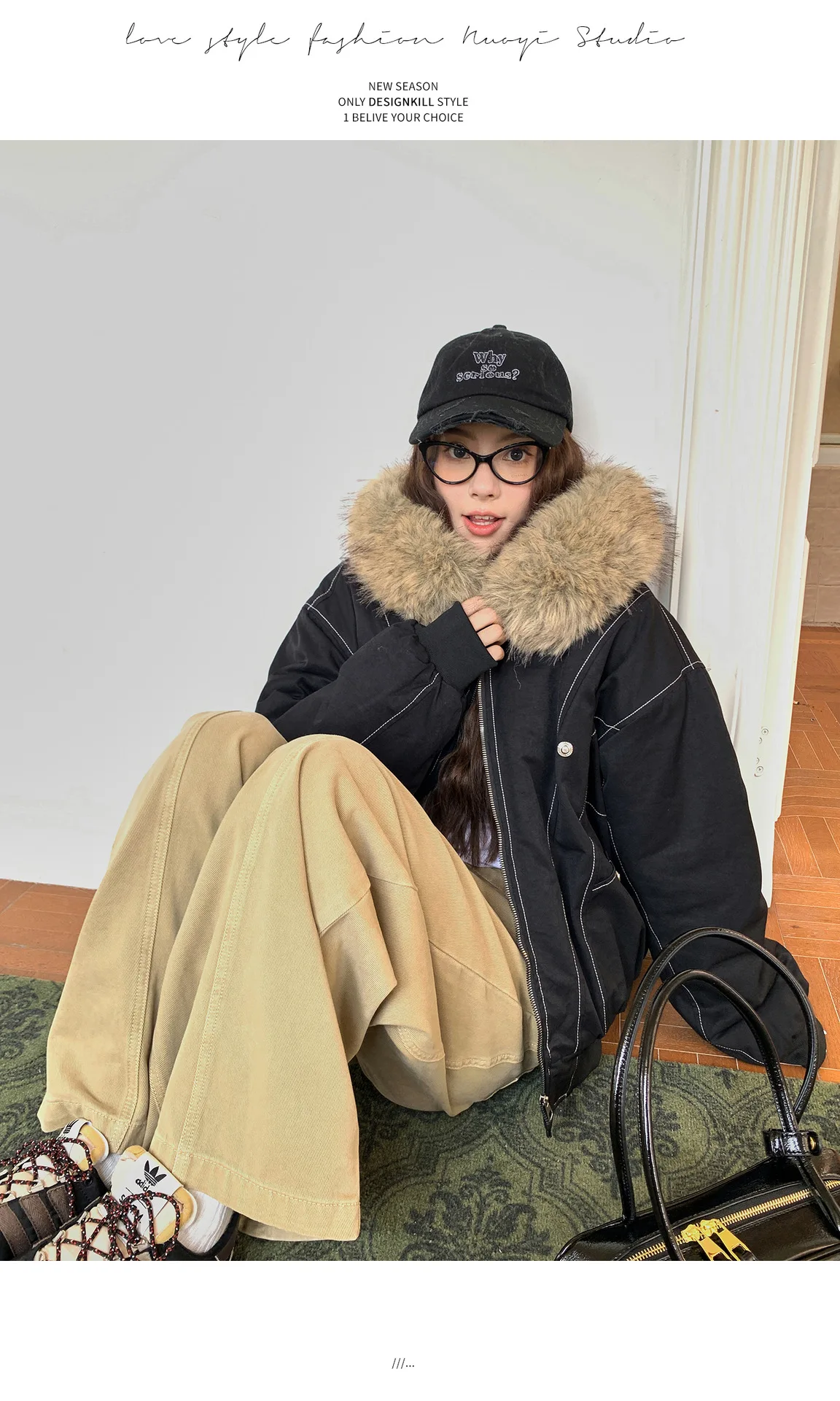 Fur Collar Hooded Parkas Y2k Harajuku Thicken Padded Jackets Casual Zipper Gothic Women&Men Winter Coats Streetwear кур