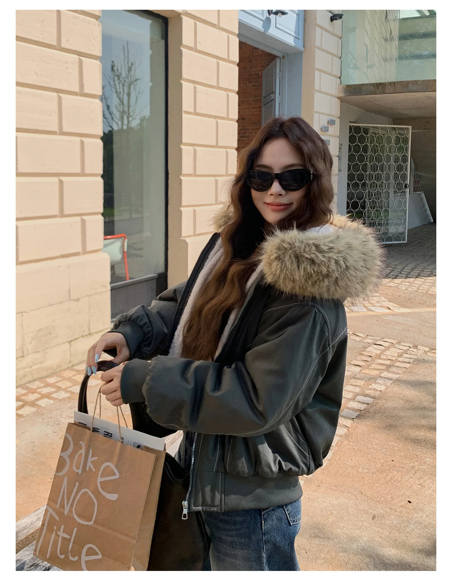 Fur Collar Hooded Parkas Y2k Harajuku Thicken Padded Jackets Casual Zipper Gothic Women&Men Winter Coats Streetwear кур