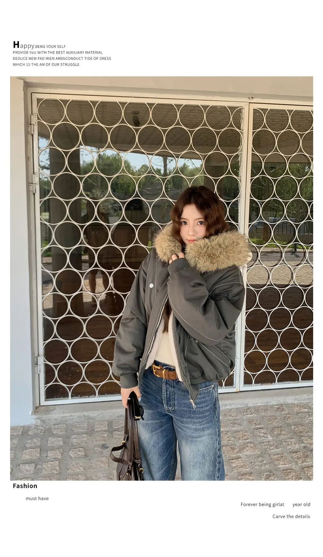 Fur Collar Hooded Parkas Y2k Harajuku Thicken Padded Jackets Casual Zipper Gothic Women&Men Winter Coats Streetwear кур