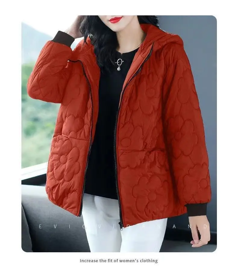 2026 Autumn Winter New Loose Cotton Jacket Women's Fashionable Casual Hooded Coat Female Thicken Warm Zipper Jackets Tops