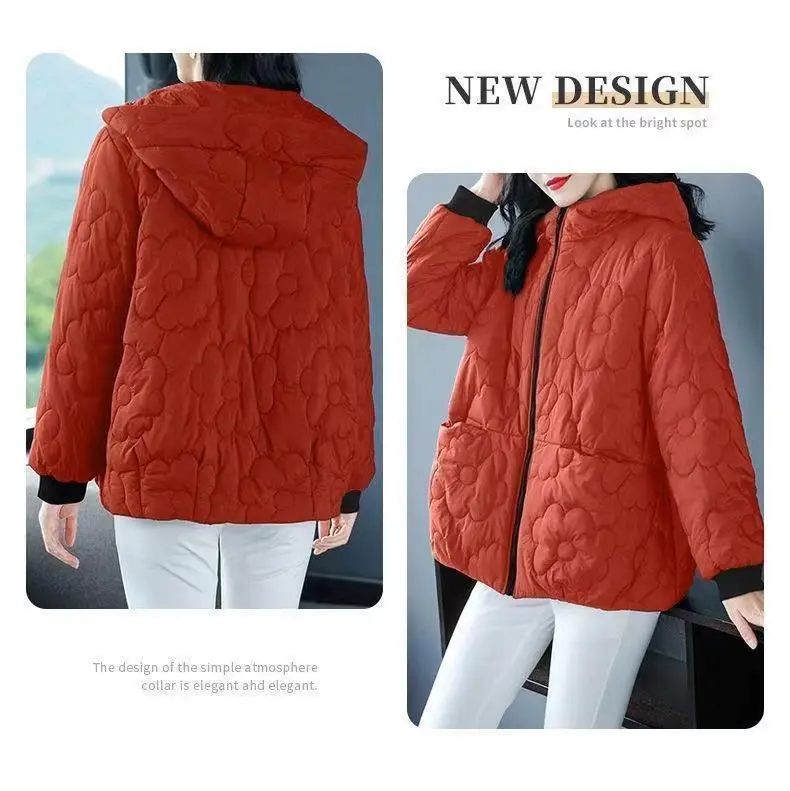 2026 Autumn Winter New Loose Cotton Jacket Women's Fashionable Casual Hooded Coat Female Thicken Warm Zipper Jackets Tops
