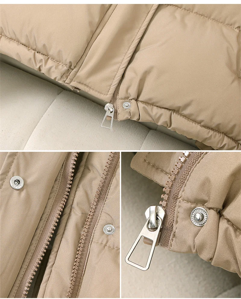 2025 New Fashion Short Casual Down Cotton Jacket Women Parkas Hooded Korean Style Winter Cotton Clothing Female Coat Outerwear