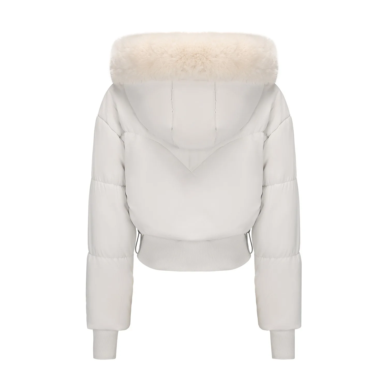 Parkas Women Short Coats Hooded Zipper Full Sleeve Thick Warm Y2k Streetwear Elegant Splice Work Coat Autumn Winter 2025