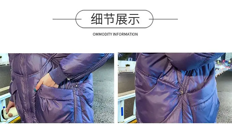 Women Warm Down Cotton Padded Loose Coat 2026 Autumn Winter Thicken Puffer Jacket Female Hooded Solid Long Sleeve Short Parkas