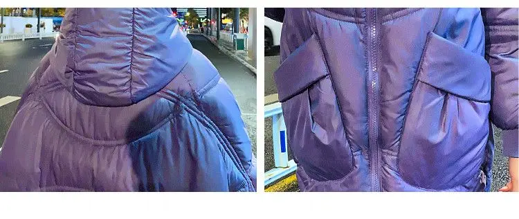 Women Warm Down Cotton Padded Loose Coat 2026 Autumn Winter Thicken Puffer Jacket Female Hooded Solid Long Sleeve Short Parkas