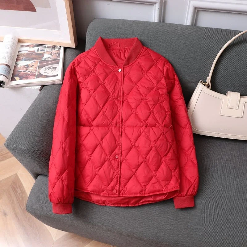 2025 New Autumn Winter Fashion Parkas Women Jacket Korean Loose Casual Lightweight Warm Cotton Padded Jackets Female Overcoat