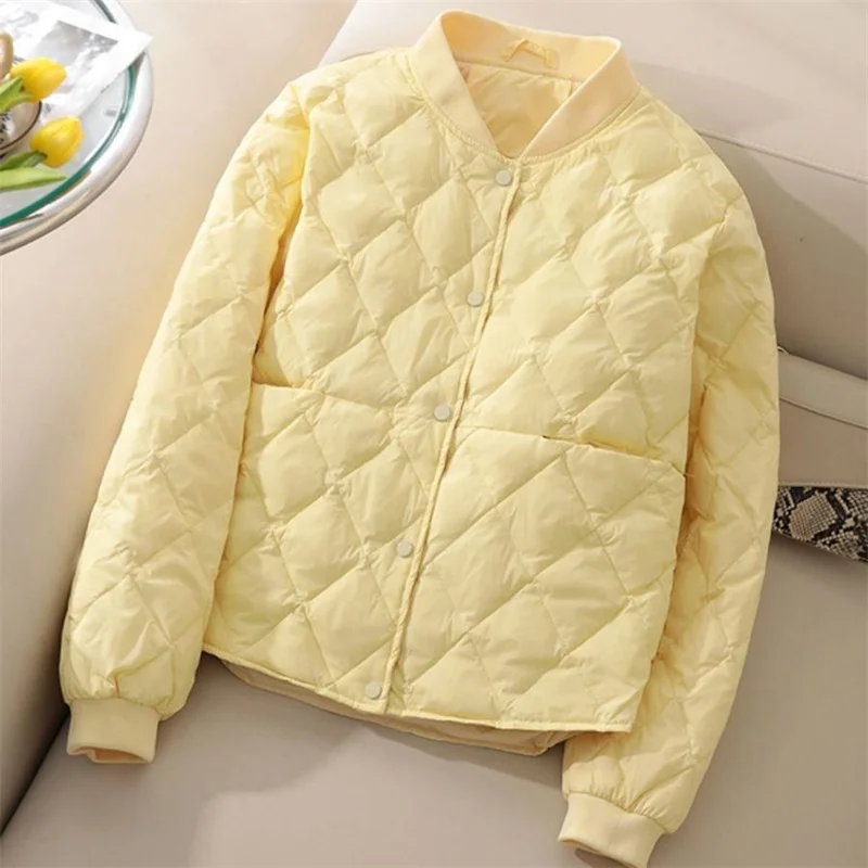 2025 New Autumn Winter Fashion Parkas Women Jacket Korean Loose Casual Lightweight Warm Cotton Padded Jackets Female Overcoat