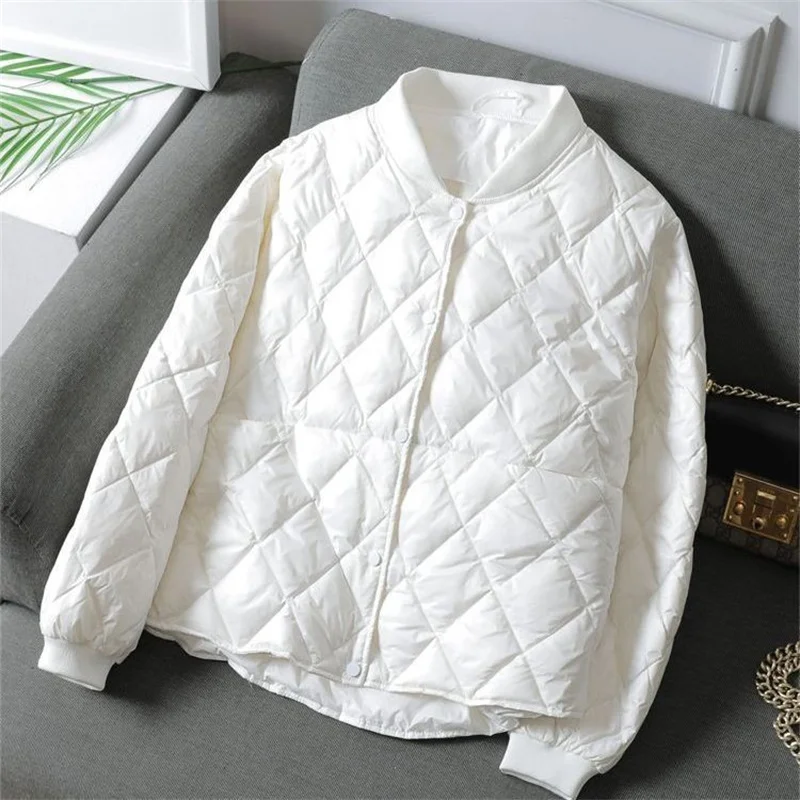 2025 New Autumn Winter Fashion Parkas Women Jacket Korean Loose Casual Lightweight Warm Cotton Padded Jackets Female Overcoat