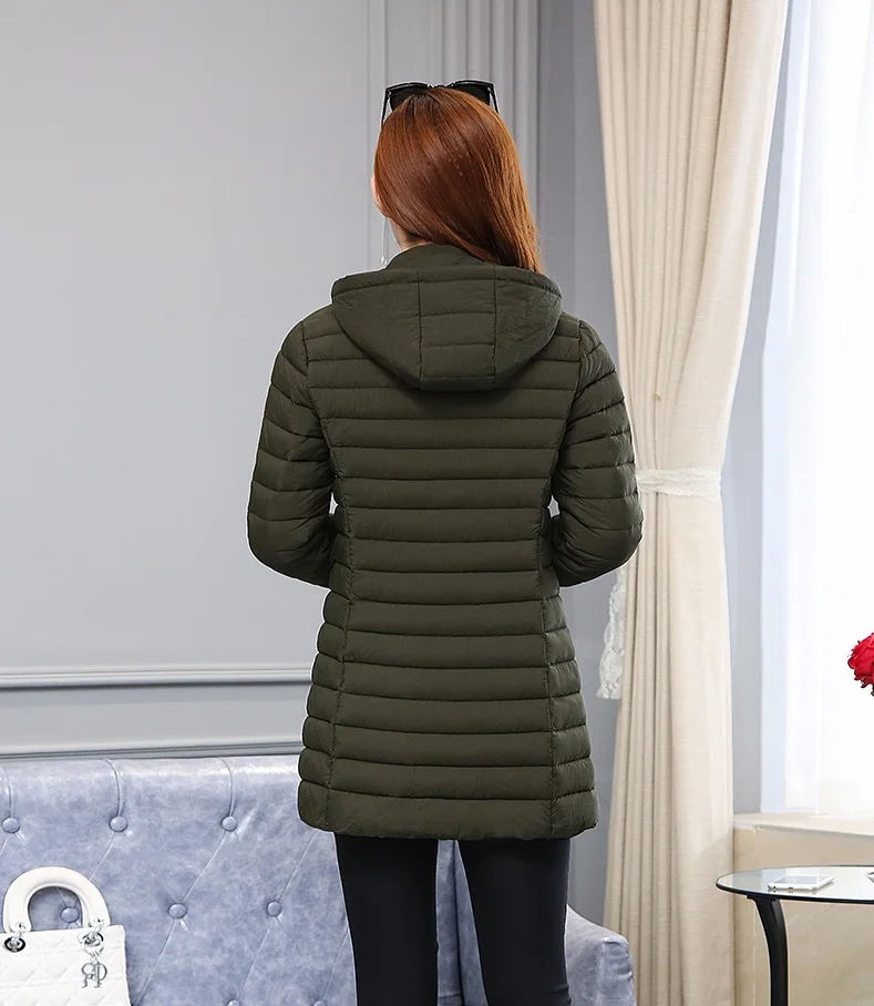 Winter Women Jacket Detachable Hooded Coat 2025 New Korean Thick Cotton Down Long Coat Women Slim Warm Female Outwear Tops 6XL